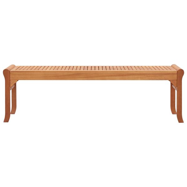 vidaXL Banc de jardin 3 places 150 cm Bois d'eucalyptus solide