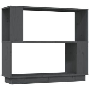 vidaXL Biblioth&egrave;que/S&eacute;parateur de pi&egrave;ce Gris 80x25x70 cm Pin massif