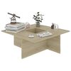 vidaXL Table basse Ch&ecirc;ne sonoma 79,5x79,5x30 cm bois d'ing&eacute;nierie