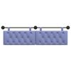vidaXL T&ecirc;te de lit suspendue Bleu denim 190 x 55 x 7 cm tissu