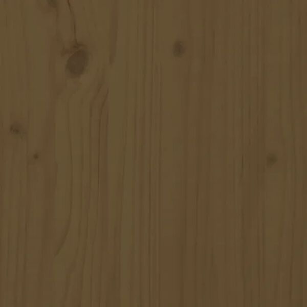 vidaXL T&ecirc;te de lit Marron miel 126x4x100 cm Bois massif de pin