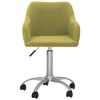 vidaXL Chaises pivotantes &agrave; manger lot de 6 vert tissu
