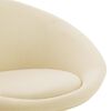 vidaXL Chaises pivotantes &agrave; manger lot de 6 cr&egrave;me tissu