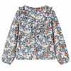 vidaXL Chemise pour enfants &agrave; manches longues bleu fonc&eacute; 104