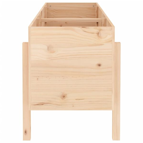 vidaXL Lit sur&eacute;lev&eacute; de jardin 160x50x57 cm bois de pin massif