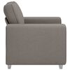 vidaXL Canap&eacute; 59cm Taupe tissu