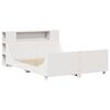 vidaXL Cadre de lit sans matelas blanc 140x190 cm bois de pin massif