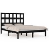 vidaXL Cadre de lit sans matelas noir 120x200 cm bois de pin massif