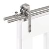 vidaXL Kit fixation porte coulissante 200 cm Acier inoxydable Argent&eacute;
