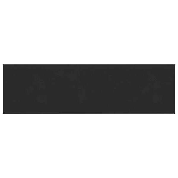 vidaXL Appui de fen&ecirc;tre Noir avec grain de bois 120 x 40 x 4,5 cm PVC