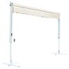 vidaXL Auvent sur pied 600 x 300 cm Cr&egrave;me