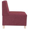 vidaXL Unit&eacute; de Sofa Modulaire Sans Accoudoirs 2 pcs Rouge