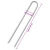 vidaXL Piquets de tente 6pcs en forme de U 337cm &Oslash;10mm acier galvanis&eacute;