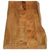 vidaXL Dessus de table 160x40x3,8 cm bord vivant bois massif manguier