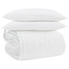 vidaXL Ensemble de Duvet avec oreiller 3 pc Blanc Plume de canard
