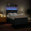 vidaXL Sommier &agrave; lattes de lit avec matelas Bleu 160x200 cm Tissu