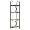 vidaXL &Eacute;tag&egrave;re Ch&ecirc;ne artisanal 40 x 30 x 146 cm Bois d'ing&eacute;nierie