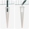 vidaXL Cl&ocirc;ture avec poteau Vert 1 x 25 m Acier et PVC