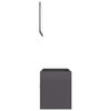 vidaXL Ensemble de meubles de salle de bain 2 pcs Gris brillant