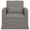vidaXL Canap&eacute; 60cm Taupe M&eacute;tал