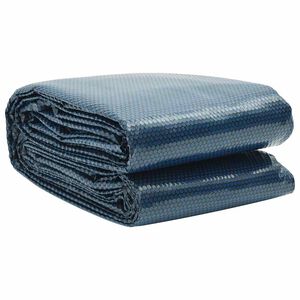 vidaXL Film solaire de piscine flottant PE 549 cm Noir et bleu