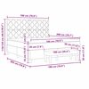 vidaXL Lit &agrave; ressorts avec matelas Gris fonc&eacute; 180 x 200 cm Velours