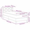 vidaXL Lit &agrave; ressorts avec matelas Bleu 190 x 90 cm Polyester
