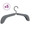 vidaXL Cintres extensibles 5 pcs Gris