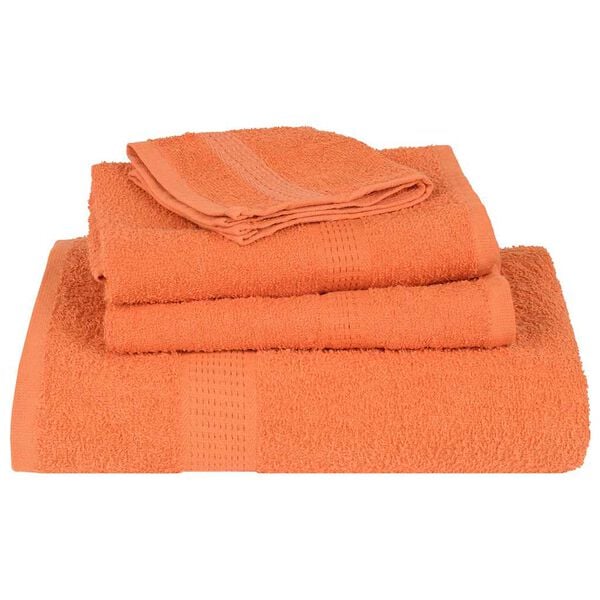 vidaXL Essuie-mains 10 pcs FROGN orange 50x100 cm 100% coton