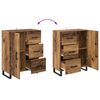 vidaXL Haut Armoire Bois ancien 69,5 x 34 x 180 cm Bois d'ing&eacute;nierie
