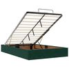 vidaXL Cadre de lit ottoman avec matelas vert foncé 120x200 cm velours
