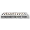 vidaXL Cadre de lit sans matelas gris b&eacute;ton 150x200 cm