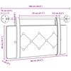 vidaXL T&ecirc;te de lit suspendue Vert Mer 100 x 55 x 5 cm Velours