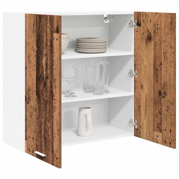 vidaXL Armoire suspendue Bois ancien 80 x 31 x 80 cm Bois d'ing&eacute;nierie