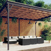 vidaXL Salon de jardin 10 pcs avec coussins Noir R&eacute;sine tress&eacute;e