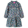 vidaXL Robe pour enfants &agrave; manches longues bleu fonc&eacute; 116
