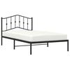 vidaXL Cadre de lit métal sans matelas avec tête de lit noir 107x203cm