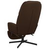 vidaXL Chaise de relaxation avec repose-pieds Marron Similicuir