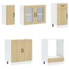 vidaXL Ensemble de 8 meubles de cuisine "Lucca" en ch&ecirc;ne Sonoma