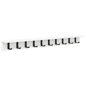 vidaXL Porte-manteau mural Montage mural Blanc 100 x 10,5 x 10,5 cm