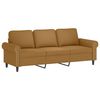 vidaXL Ensemble de canap&eacute;s 4 pcs avec coussins Marron Velours
