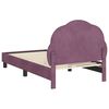 vidaXL Cadre de lit pour enfants avec t&ecirc;te de lit Violet 80 x 160 cm