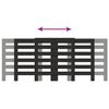 vidaXL Cache-radiateur noir 205x21,5x83,5 cm bois d'ing&eacute;nierie
