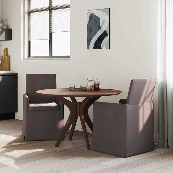 vidaXL Chaises de salle &agrave; manger 2 pcs Marron fonc&eacute; 57 x 67 x 95 cm