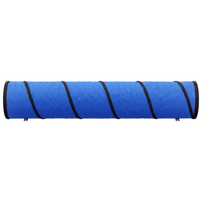 vidaXL Tunnel pour chien bleu Ø 40x200 cm polyester