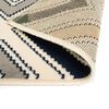 vidaXL Tapis moderne Design de zigzag 160 x 230 cm Marron/Noir/Bleu