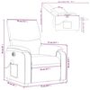 vidaXL Fauteuil de massage inclinable &eacute;lectrique marron similicuir
