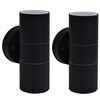 vidaXL Applique murale d'ext&eacute;rieur 2 pcs Acier