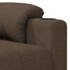 vidaXL Fauteuil de massage Marron Tissu