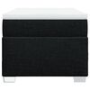 vidaXL Sommier &agrave; lattes de lit avec matelas Noir 90x190 cm Tissu